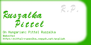 ruszalka pittel business card